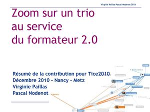 Un trio de services web pour le formateur