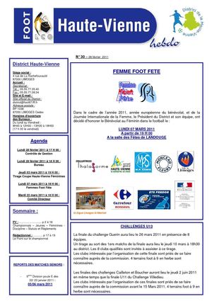 Hebdo87 N°30 du 26.02.11