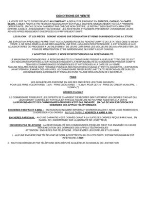 BELLE VENTE D\'OBJETS D\'ART ET D\'AMEUBLEMENT 05-03-2011