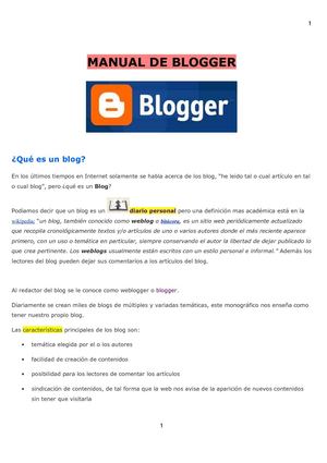 Manual de Blogger