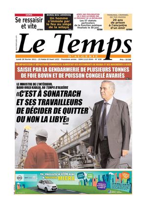Le Temps d'Algérie Edition du Lundi 28 Février 2011