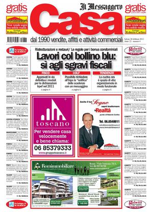 Messaggero Casa 26/02/2011