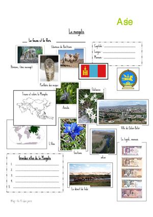 Fiche - pays - La mongolie