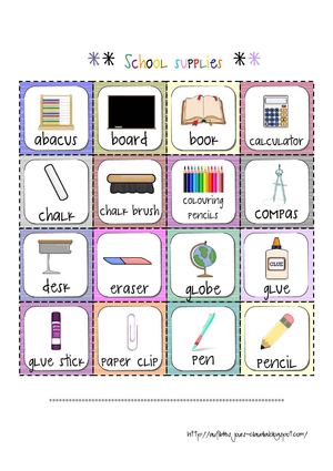 School supplies_1
