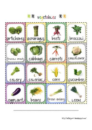 vegetables words_1