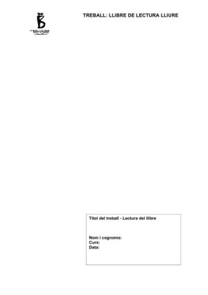 GUIÓ DE TREBALL - LLIBRE DE LECTURA