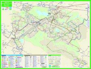 Plan du réseau SQYBUS - mars 2011