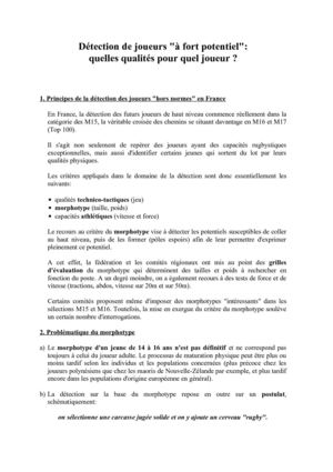 Détection de joueurs