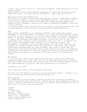 Certified Scrum Master Course in Chicago, IL