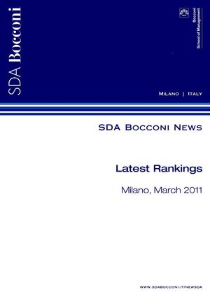 SDA Bocconi News - Latest Rankings Marzo