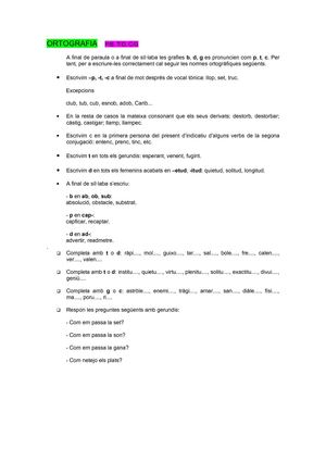 ortografia p-b, t-d , c-g