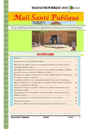 Santé Publique Tome I N°01