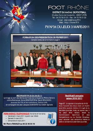 PV 34 du jeudi 3 mars 2011