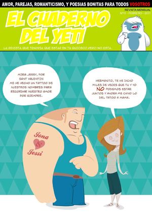 El cuaderno del yeti - Nº11 Febrero - San Valentin y el amor
