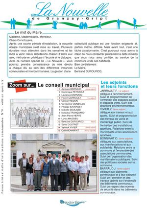 LA NOUVELLE DE GRANZAY-GRIPT N°0