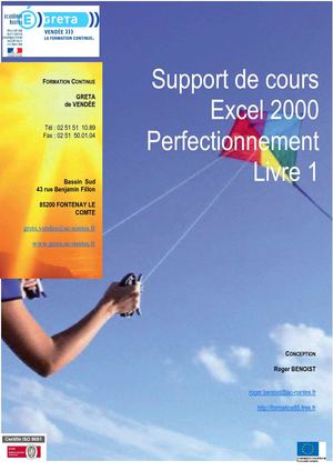 Excel perfectionnement livre 1