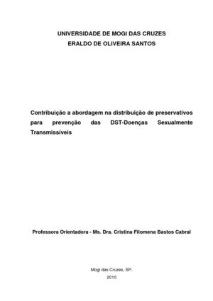 Contribuição a abordagem na distribuição de preservativo para prevenção de DST.