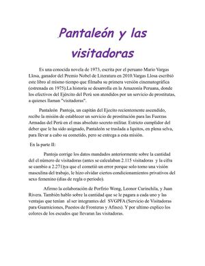 Pantaleón y las Visitadoras