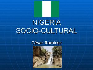 Nigeria Socio-Cultural