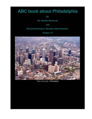 Philadelphia ABC Book