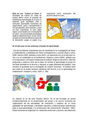 Rol de tutor como facilitador del proceso aprendizaje en ambientes virtuales