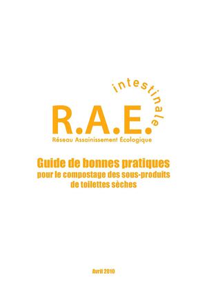Guide des bonnes pratiques pour le compostage des sous-produits de toilettes seches Gers Riscle (source : Réseau intestinale)
