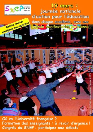 Supplément au Bulletin SNEP n° 851 - Mars 2011