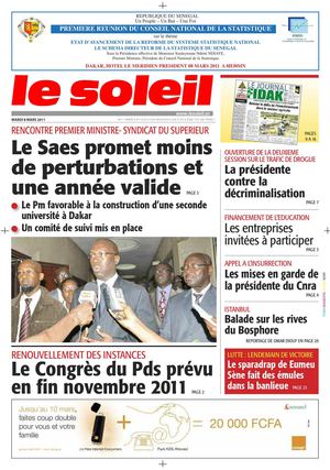 Edition du 08 Mars 2011