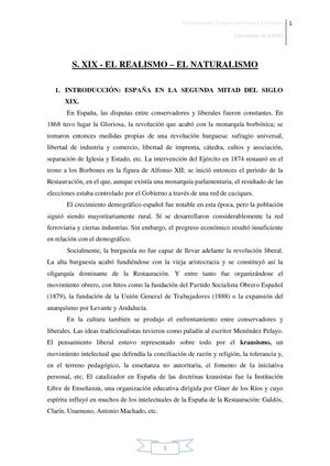 Tema 6: El Realismo y Natuaralismo