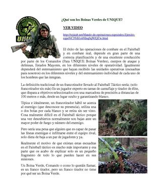 Qué son los Boinas Verdes de Unique