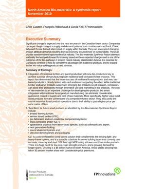 North America Bio-materials: A Synthesis Report - Executive summary