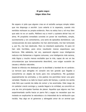 EL GATO NEGRO  AUTOR. Edgar Allan Poe