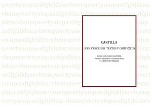 Cartilla LEER Y ESCRIBIR Textos y contextos