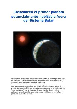 Descubren el primer planeta potencialmente habitable fuera del Sistema Solar