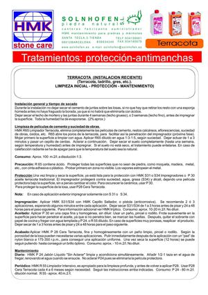 HMK Tratamiento protector para terracota nueva