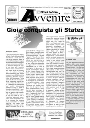 Laprimapagina.it Rivista Marzo 2011