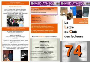 Club des lecteurs - février 2011