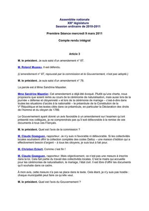amendements immigration droite populaire adoptés art. 3 Lionnel Luca