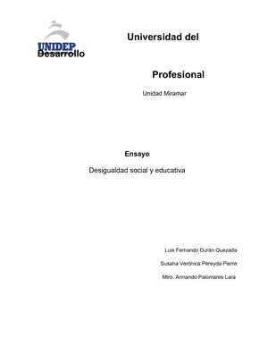 Desigualdad social y educatica en México