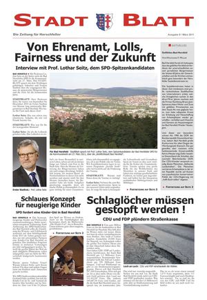 StadtBlatt Bad Hersfeld, Ausgabe 9, März 2011