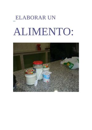 ELABORAR UN ALIMENTO por Patricia PAcios