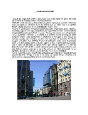 RUSIA SOCIOCULTURAL