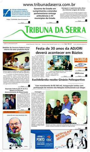 Jornal Tribuna da Serra - Cordeiro -RJ - Edição n.º 344