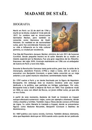 Madame de Staël