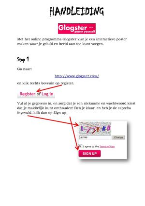Handleiding Glogster