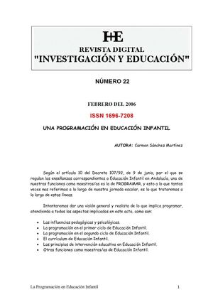 programacion infantil