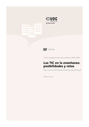 Las TIC en la enseñanza: posibilidades y retos
