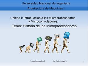 Clase #2 Historia de los Microprocesadores