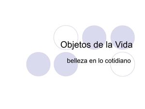 objetos cotidianos