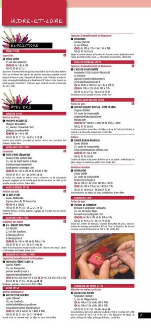 Portes ouvertes ATELIERS d'ART en Indre-et-Loire avril 2011